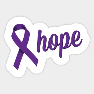 Hope Shirt for Lymphoma Cancer Sticker